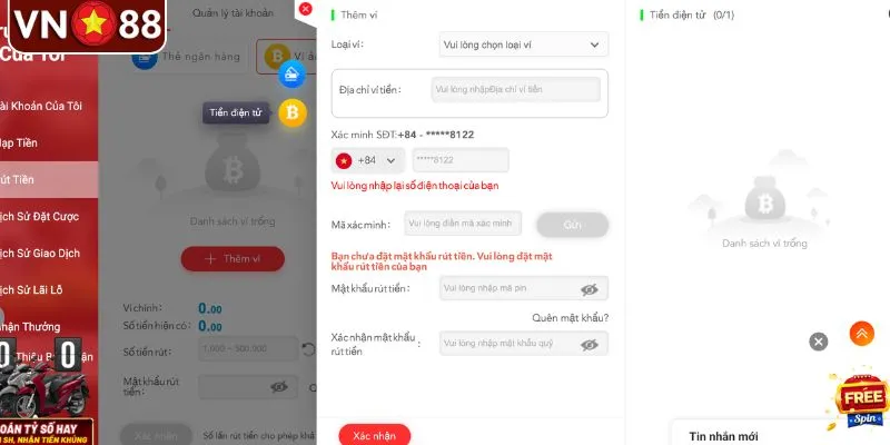 Quy định cụ thể khi rút tiền VN88 bạn nên biết